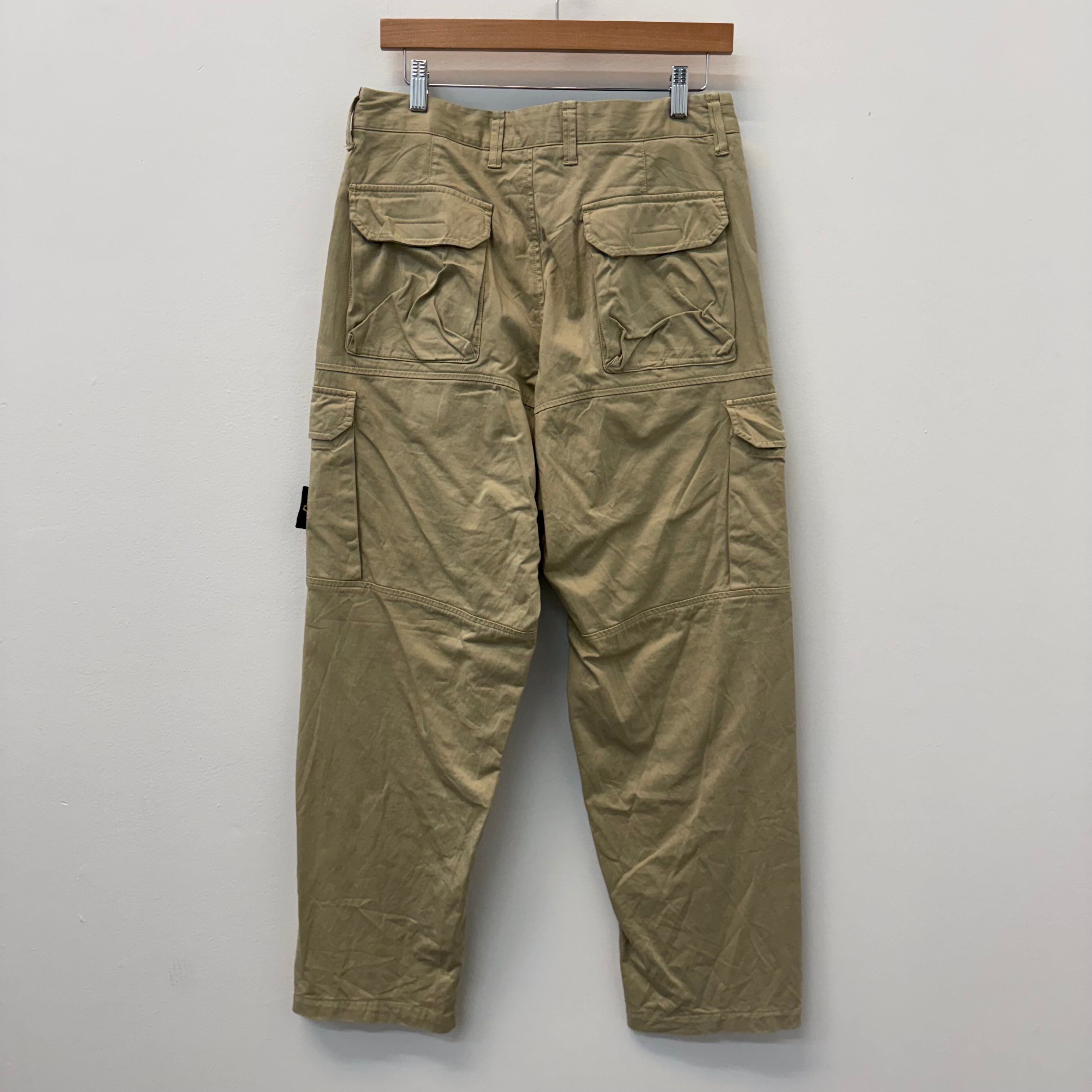 Stone Island Beige Compass Cargo Pants - Size 30