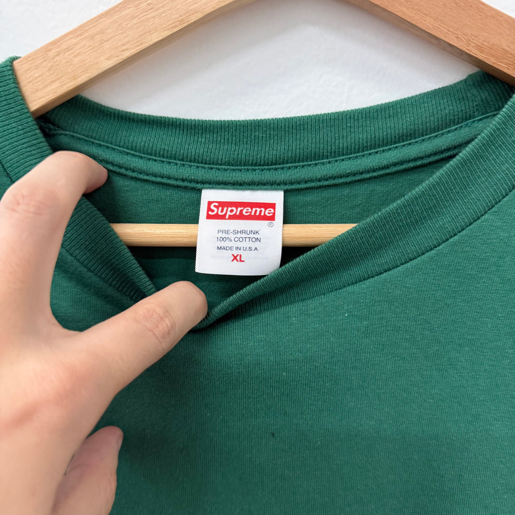 Supreme Pinline Green T-Shirt - Size XL
