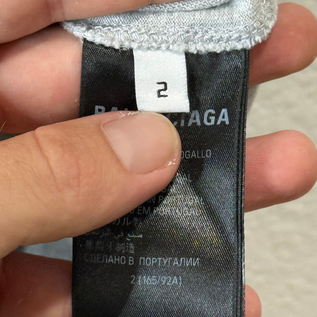 Balenciaga Be Kind T-Shirt Gray - Size 2 (L)