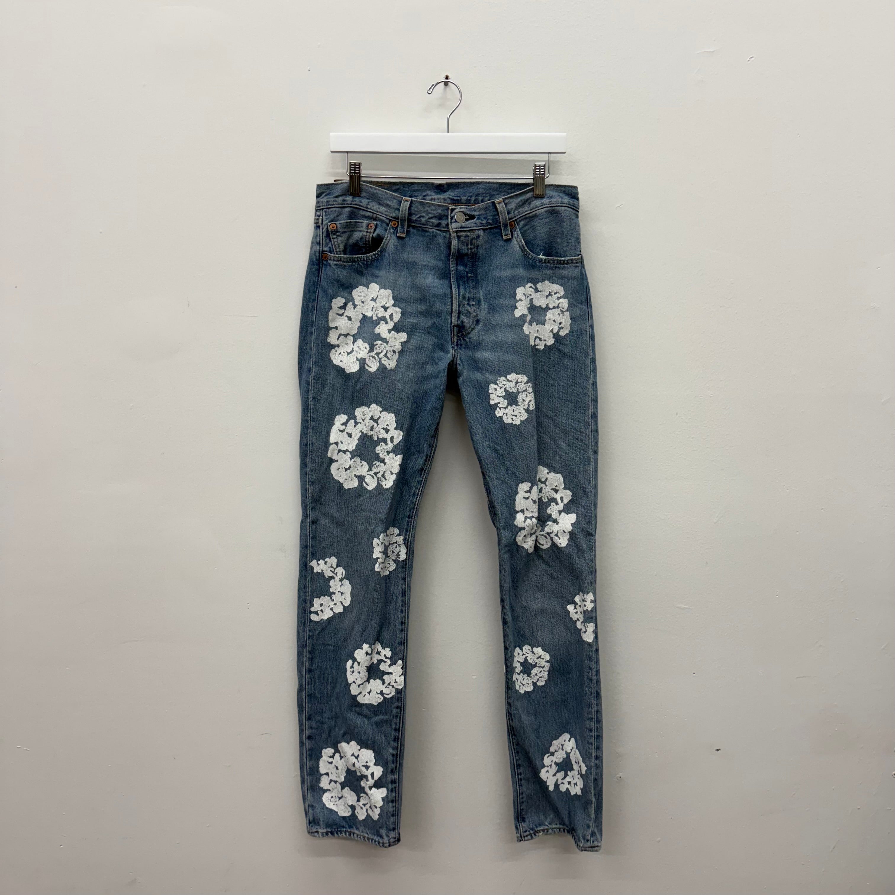 Denim Tears Levi 501 Wreath Jeans - Size 30