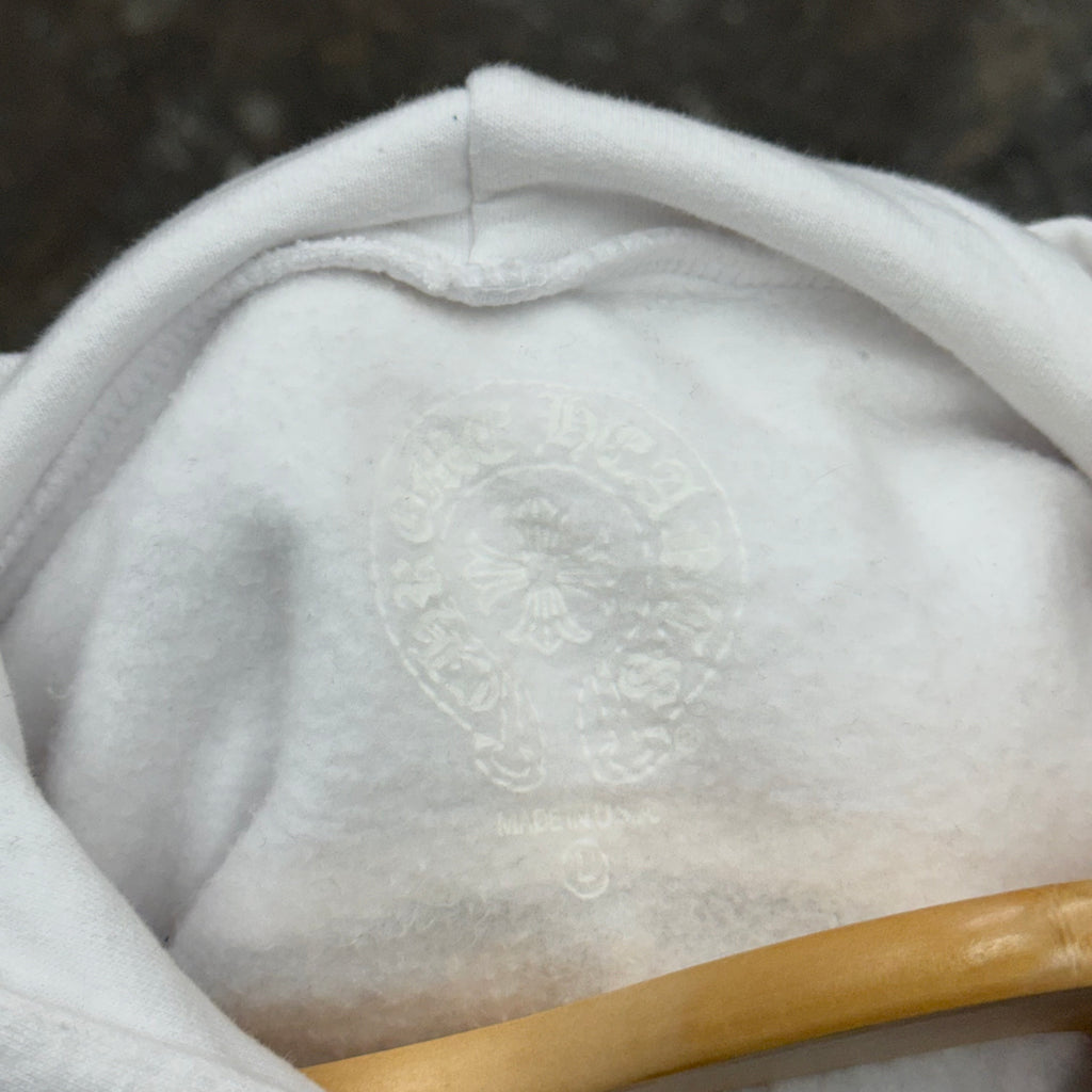 Chrome Hearts Plus Hollywood White Hoodie - Size L