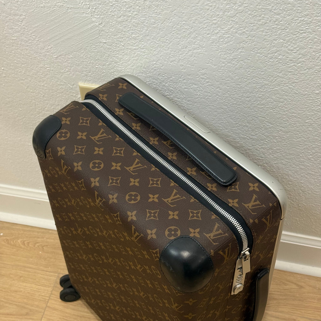 Louis Vuitton Carry On Monogram Roller Suitcase Brown
