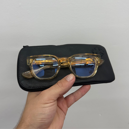 Chrome Hearts Gold Cuntvoluted Glasses