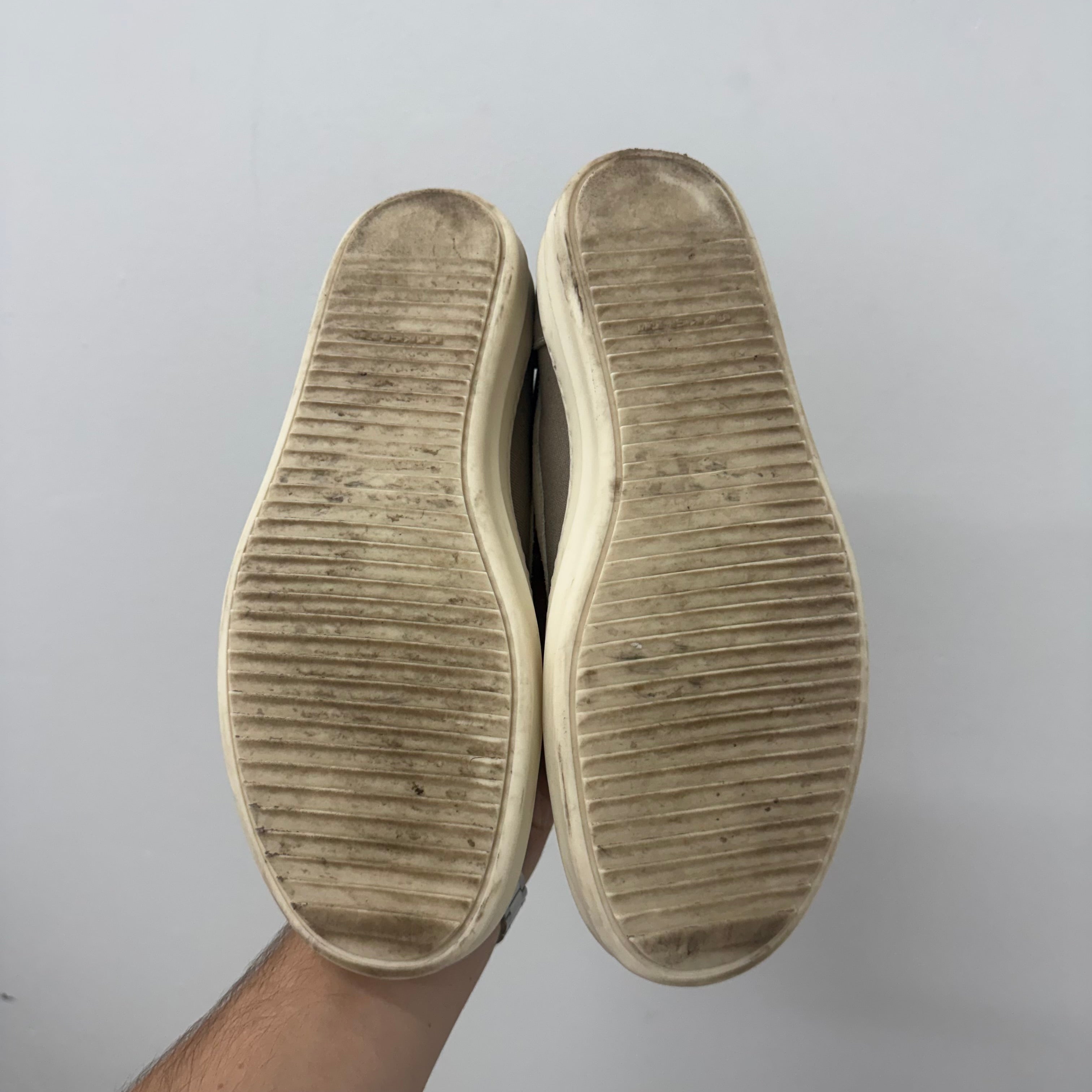 Rick Owens DRKSHDW Grey Vintage Vans - Size 43 (10)