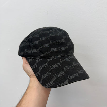 Balenciaga Monogram Hat Black