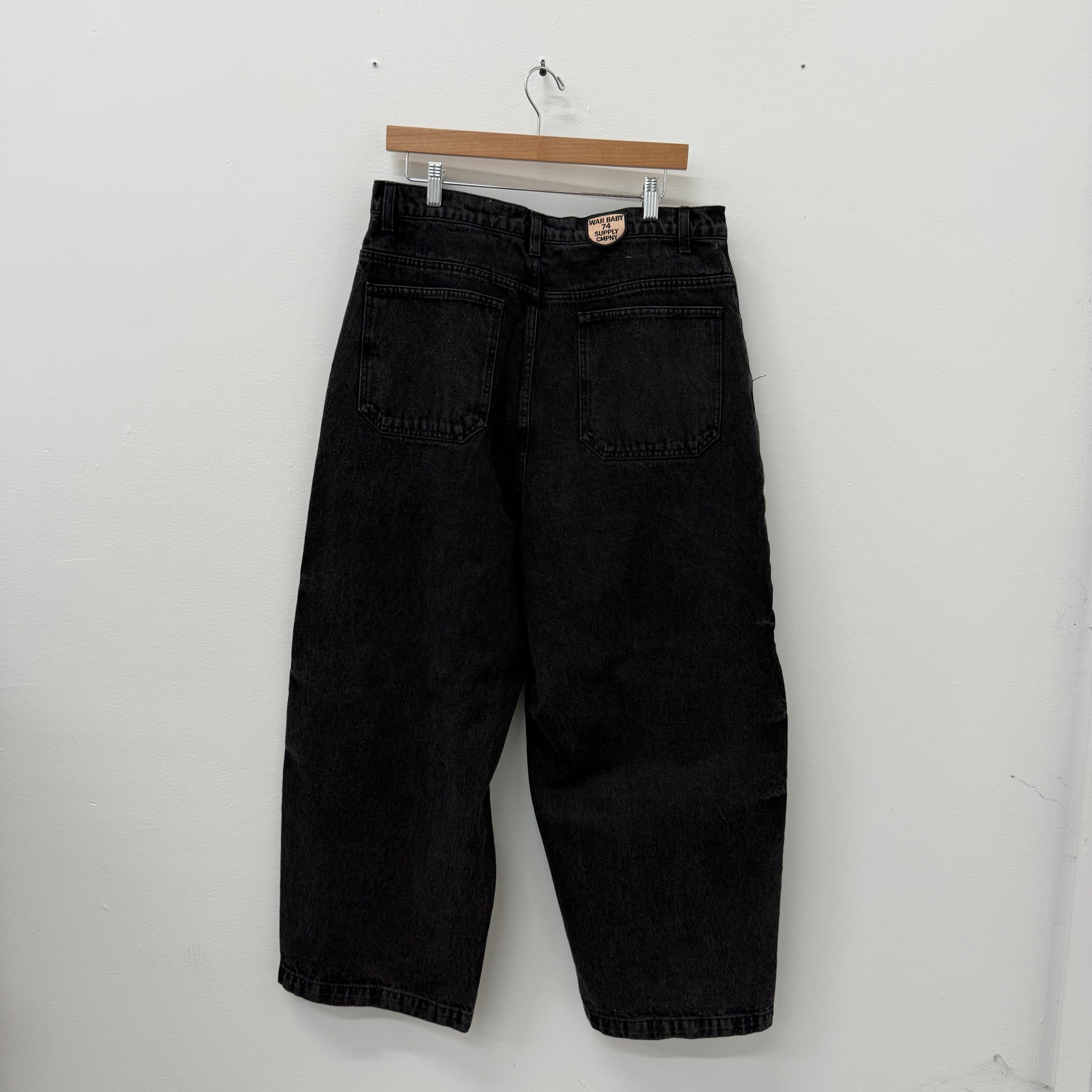 74 is War Denim Black Jeans - Size M