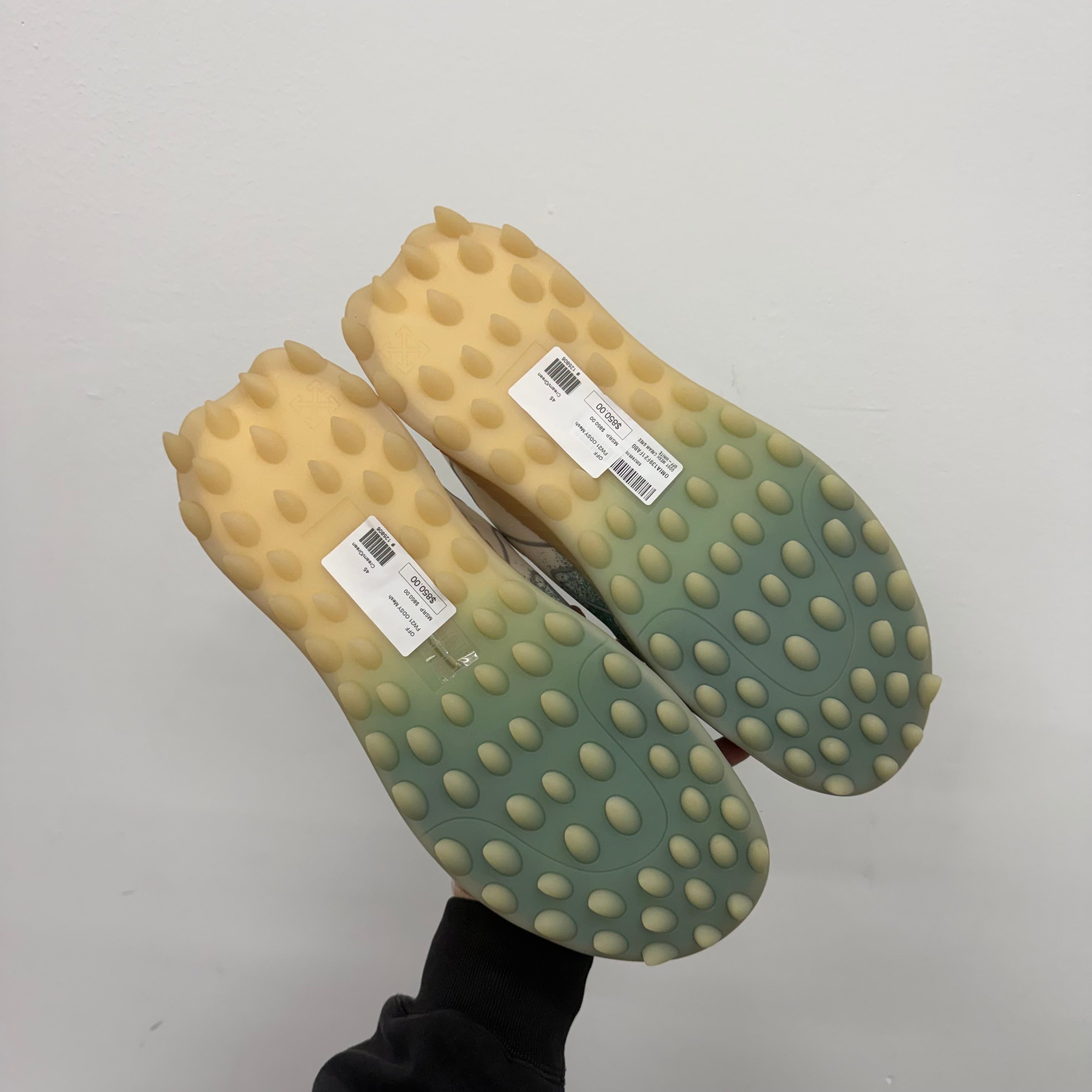 Off White ODSY 1000 Mesh Cream Sneaker - Size 45 (US 12)