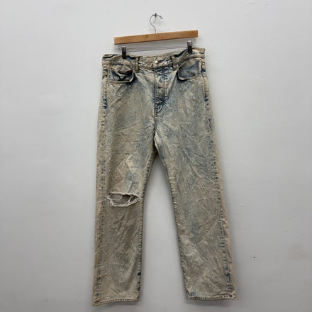 Amiri Shotgun Bleached Denim Jeans - Size 34