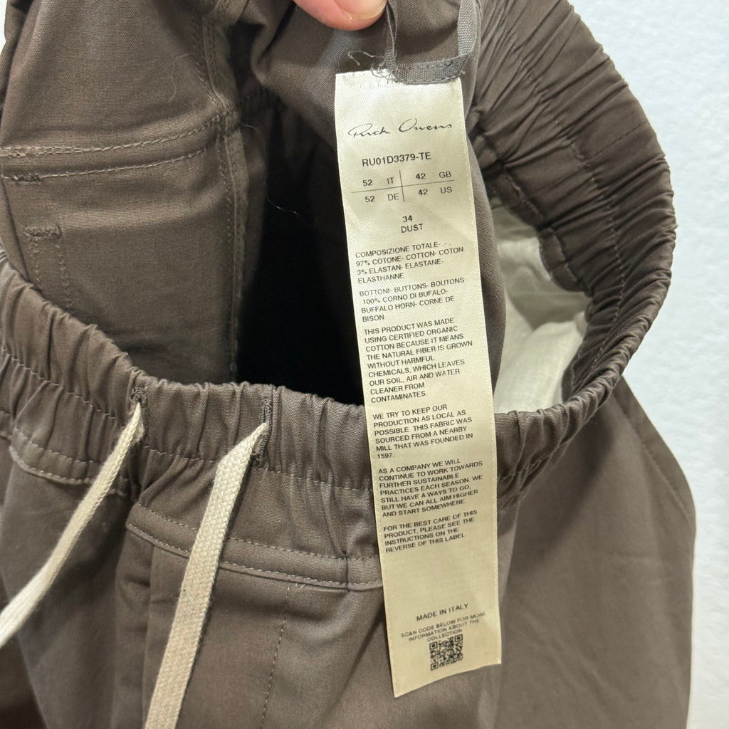 Rick Owens Lido Cropped Cargo Pants - Size 34