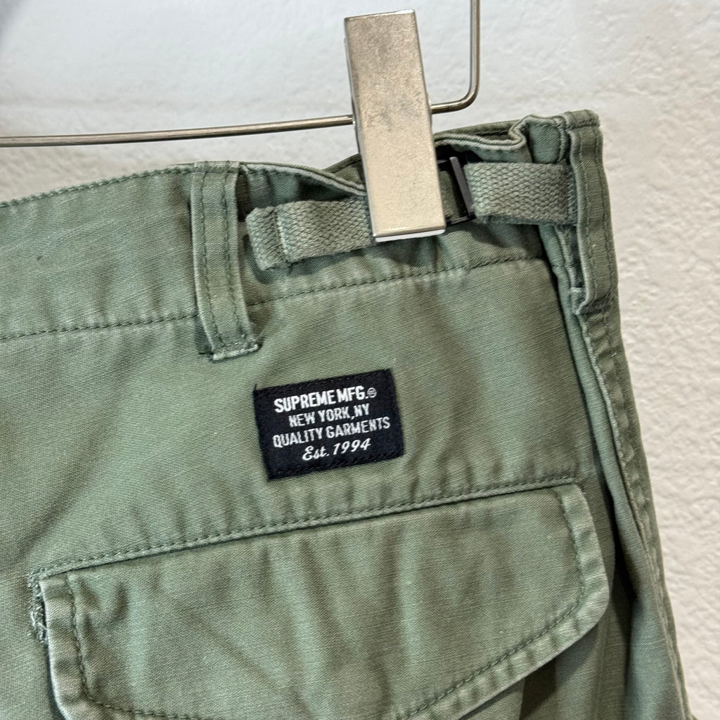 Supreme Olive Cargo Pants - Size 34