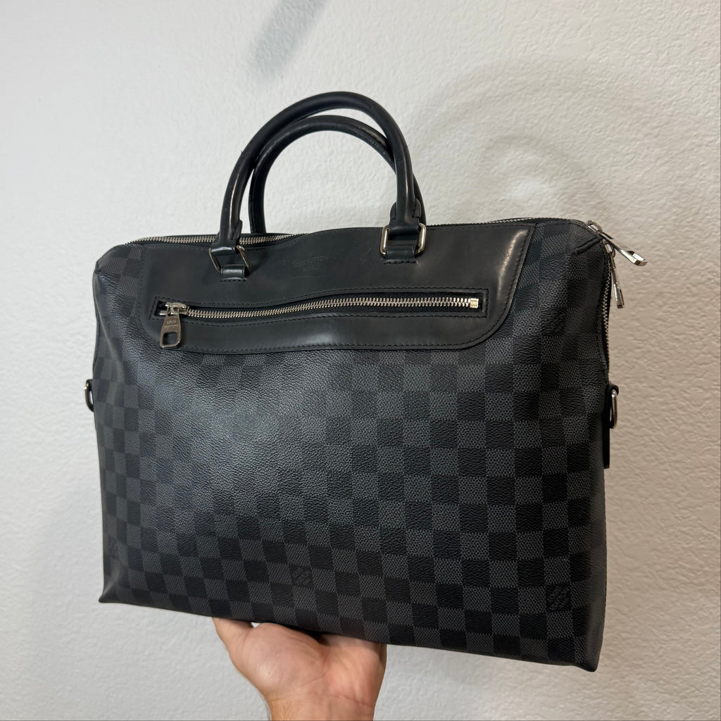 Louis Vuitton Porte-Documents Jour Damier Black Side Bag