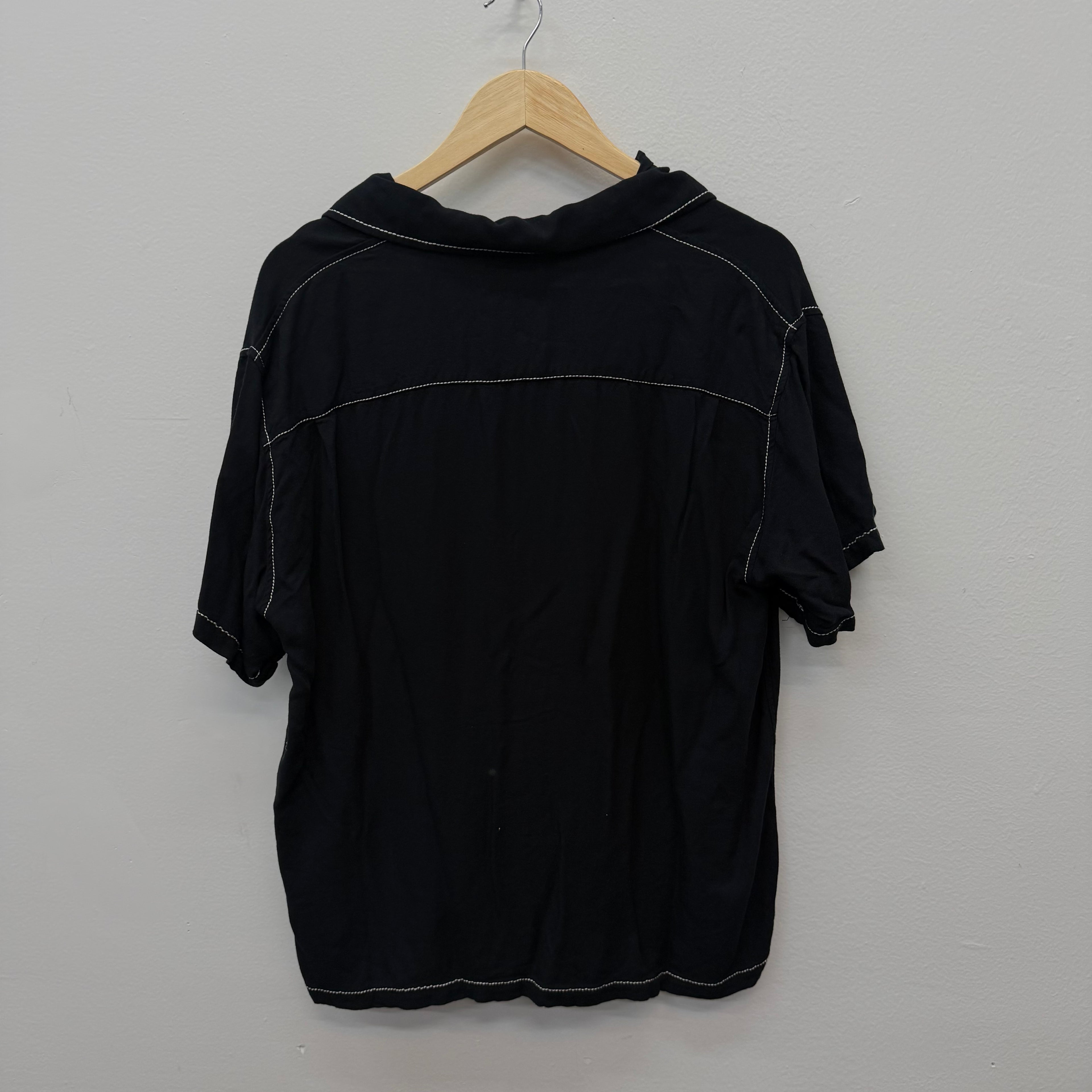 Stussy Contrast Pic Stitched Button Up Shit - Size M