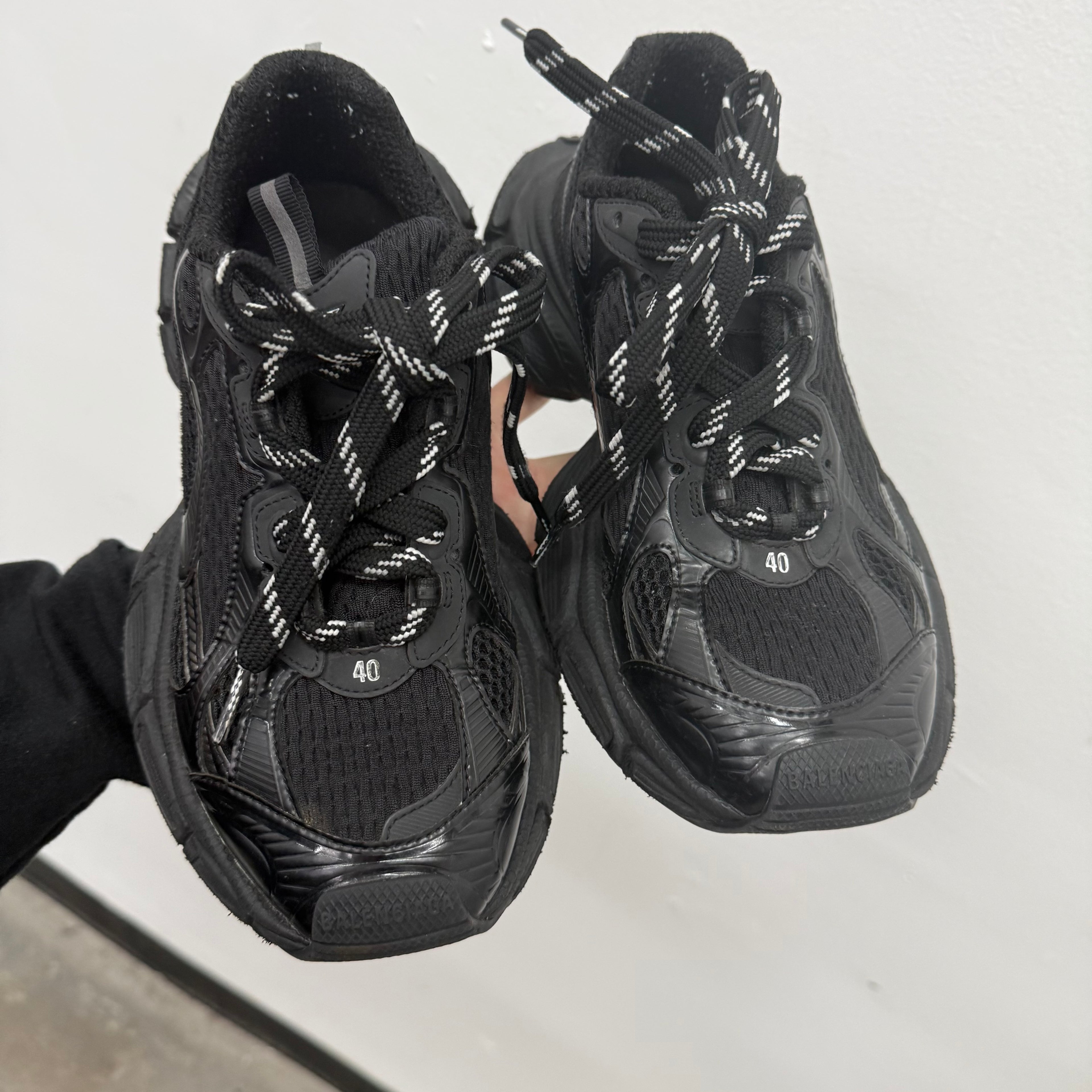Balenciaga 3XL Triple Black Sneakers - Size 40 (US 7)