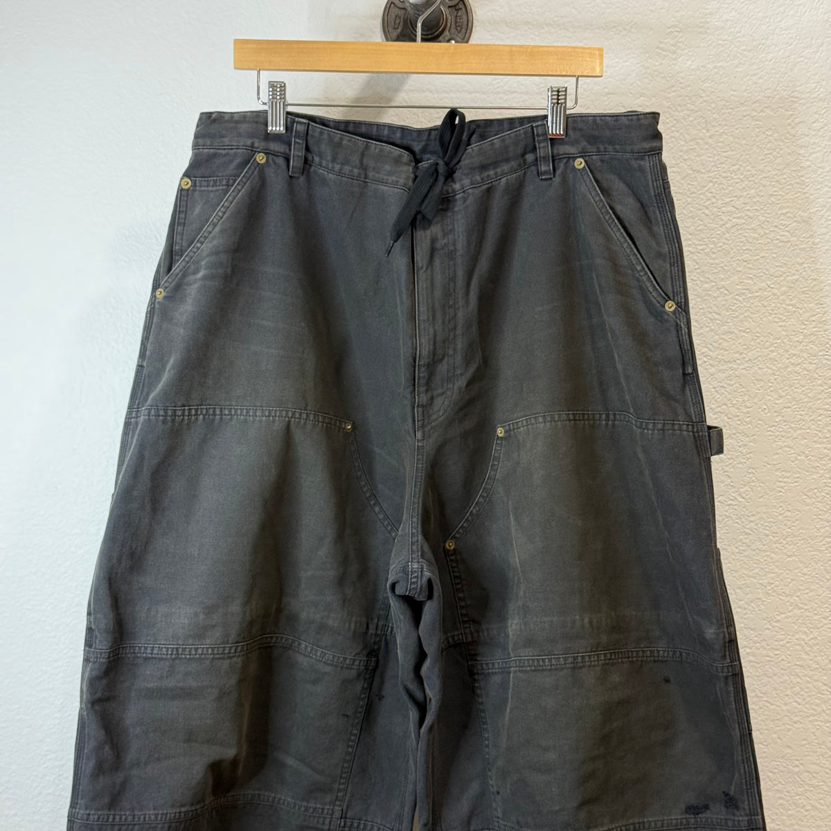 Balenciaga Double Knee Black Denim Pants - Size 46 (34)