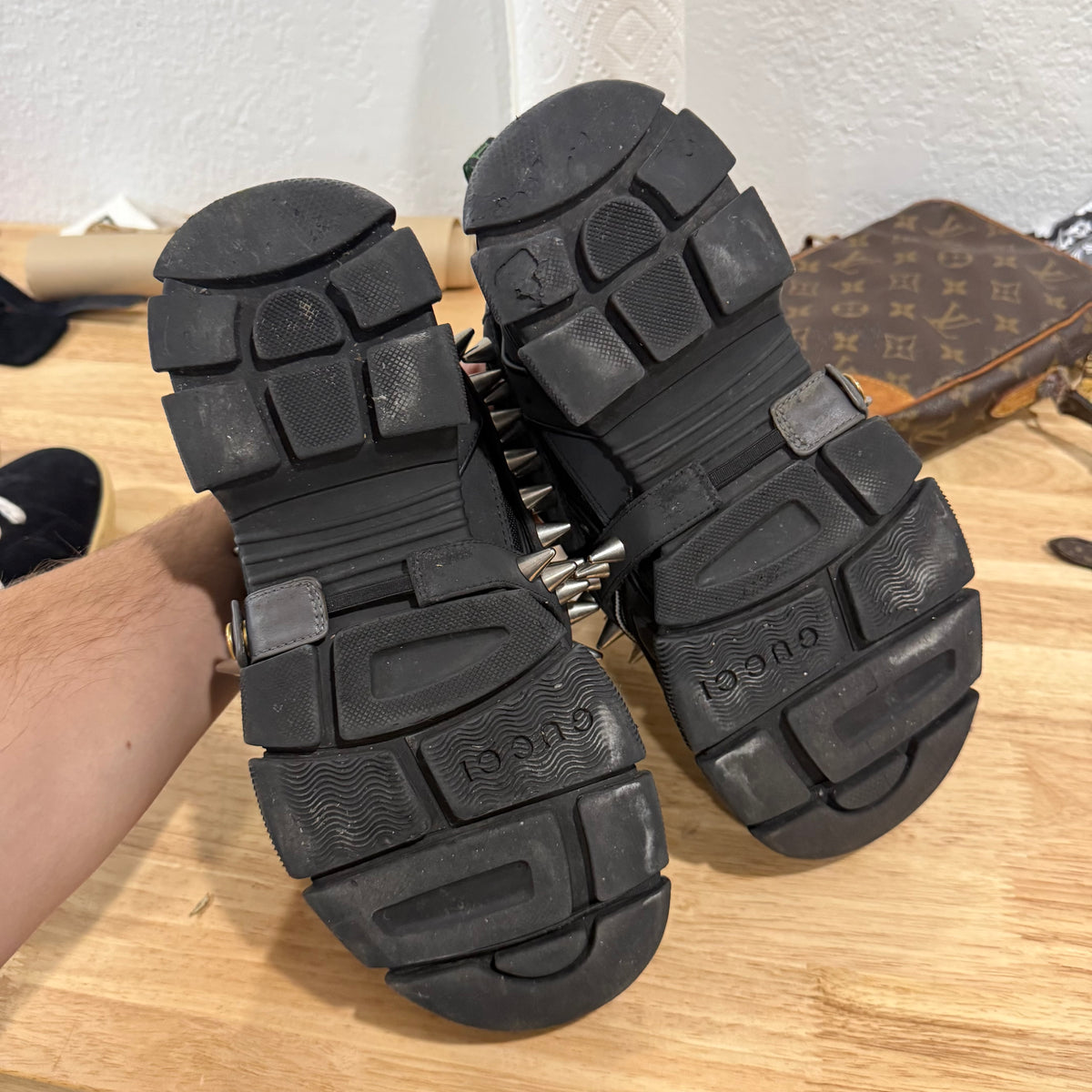 Gucci Spike Flashtrek Sneakers - Size 7