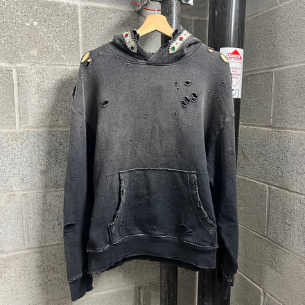 Kapital Distressed Jewel Thriller Hoodie - Size M
