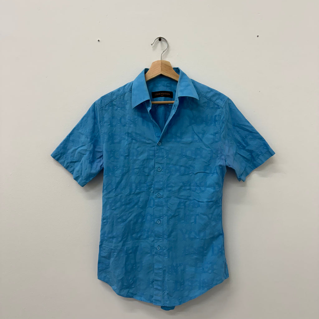 Louis Vuitton Tonal Letter Button Up Shirt - Size XS