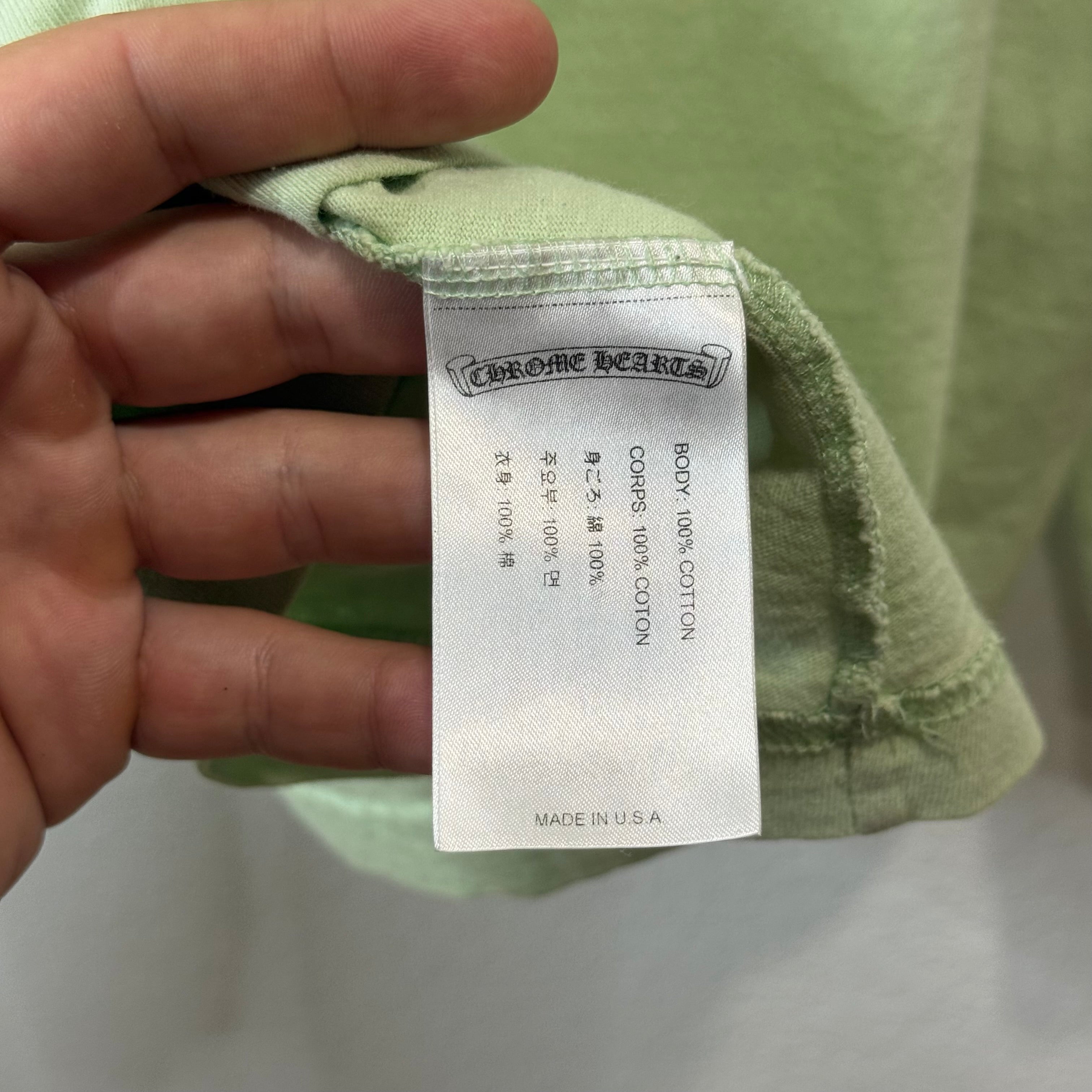 Chrome Hearts Matty Boy Lust Green Longsleeve Shirt - Size XL