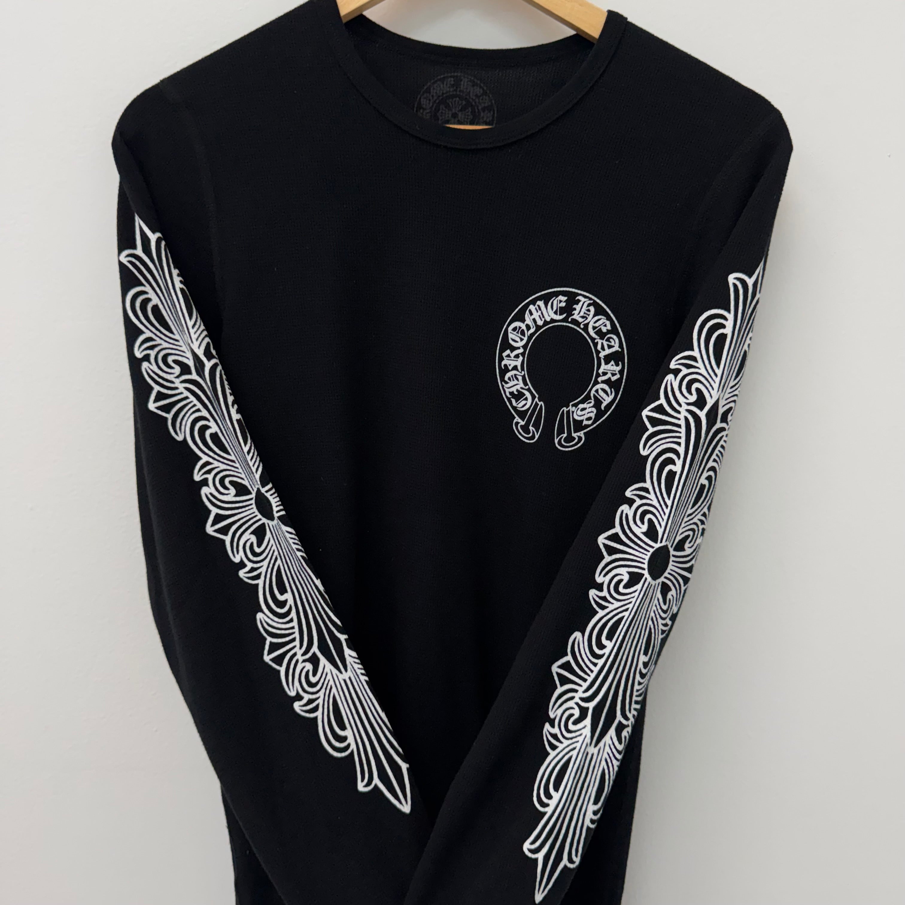 Chrome Hearts Floral Thermal Longsleeve Shirt - Size L