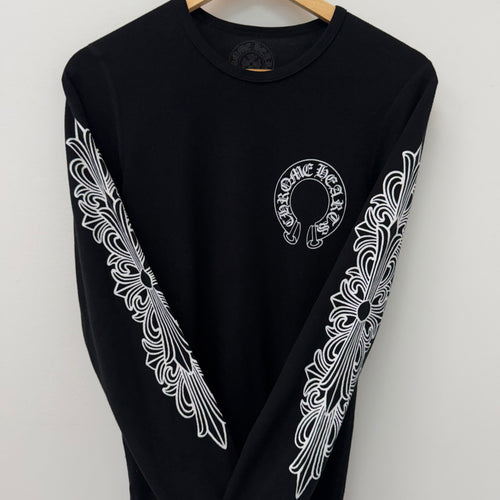 Chrome Hearts Floral Thermal Longsleeve Shirt - Size L