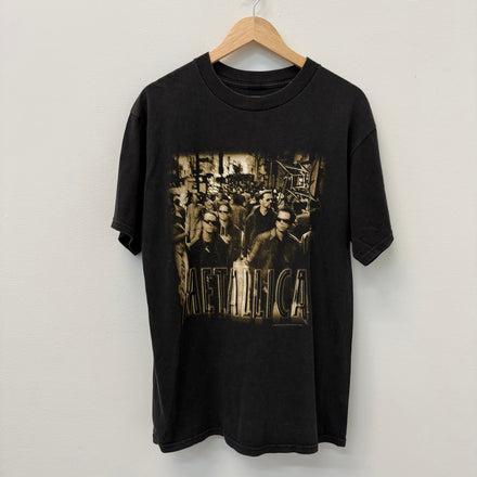 Vintage Metallic Logo T-Shirt - Size XL