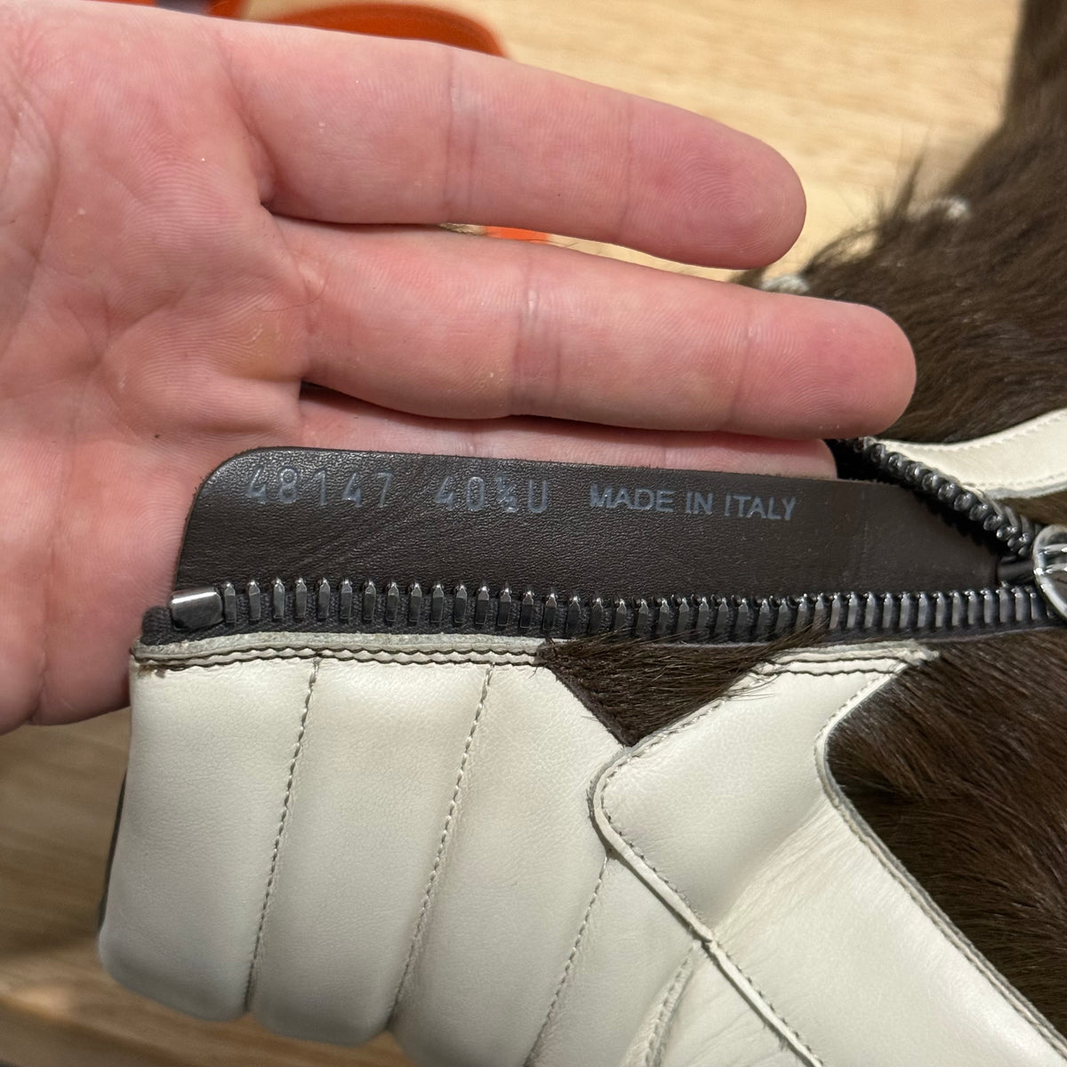 Rick Owens Brown Fur Pony Hair Geobasket - Size 40.5 (7.5)