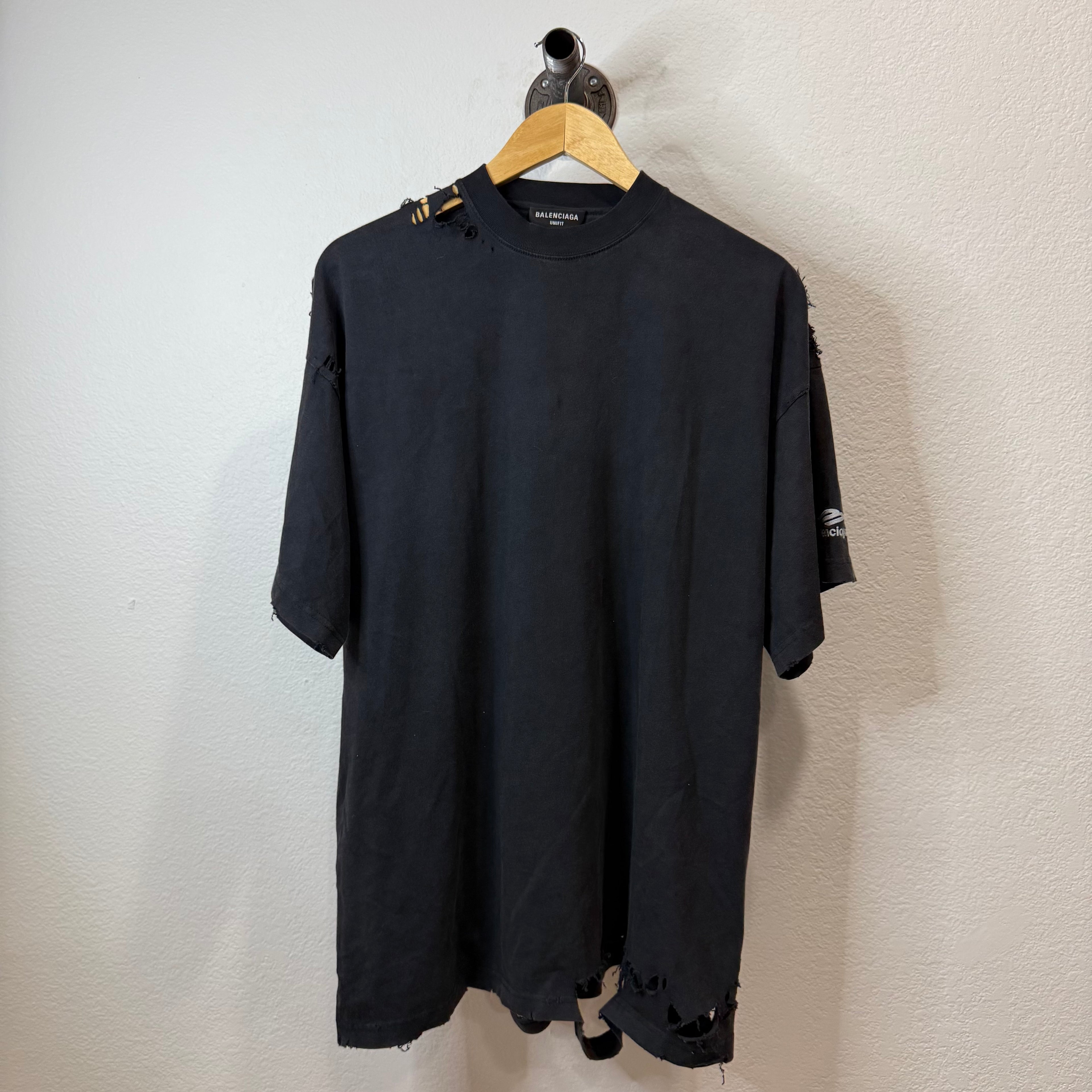 Balenciaga 3B Distressed Calendar T-Shirt - Size 1 (L)