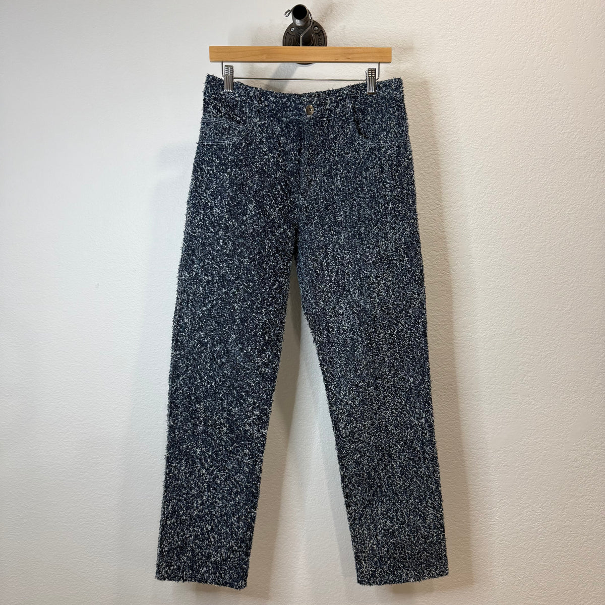 Bottega Veneta Cotton-Bouclé Indigo Carpenter Pants - Size 48 (32)