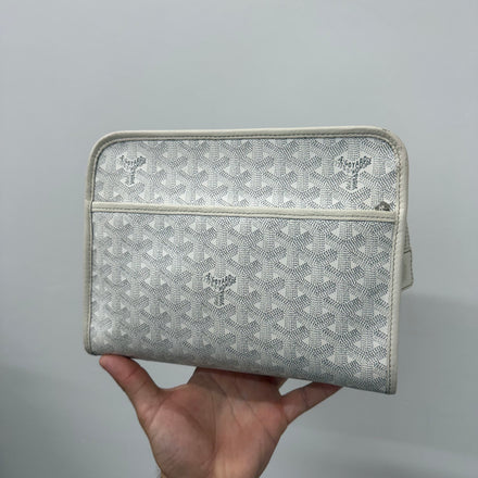 Goyard White Jouvence MM Toiletry Bag