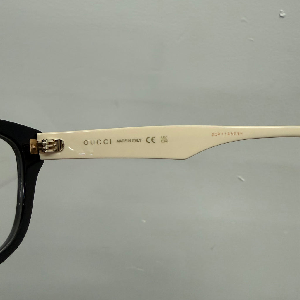 Gucci Logo Eyeglasses Women White Black