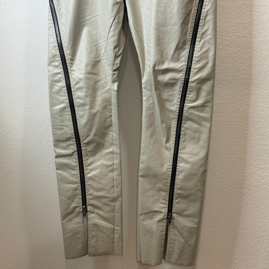 Rick Owens Bolan Banana Cut White Waxed - Size 34