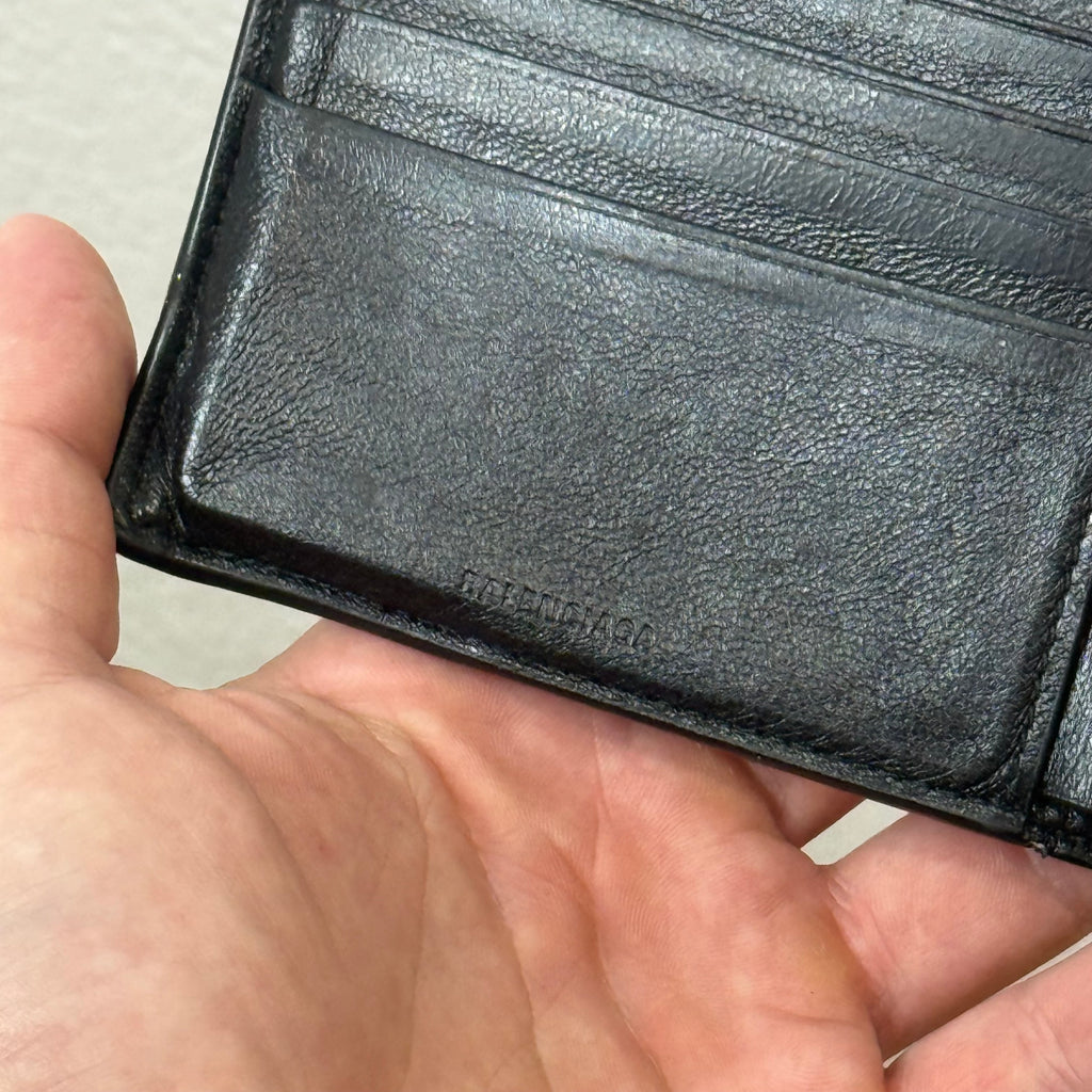 Balenciaga Text Logo Bifold Wlalet