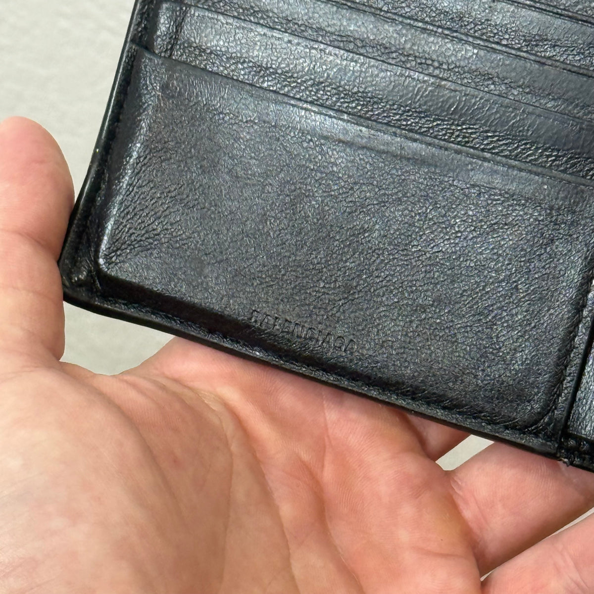 Balenciaga Text Logo Bifold Wlalet