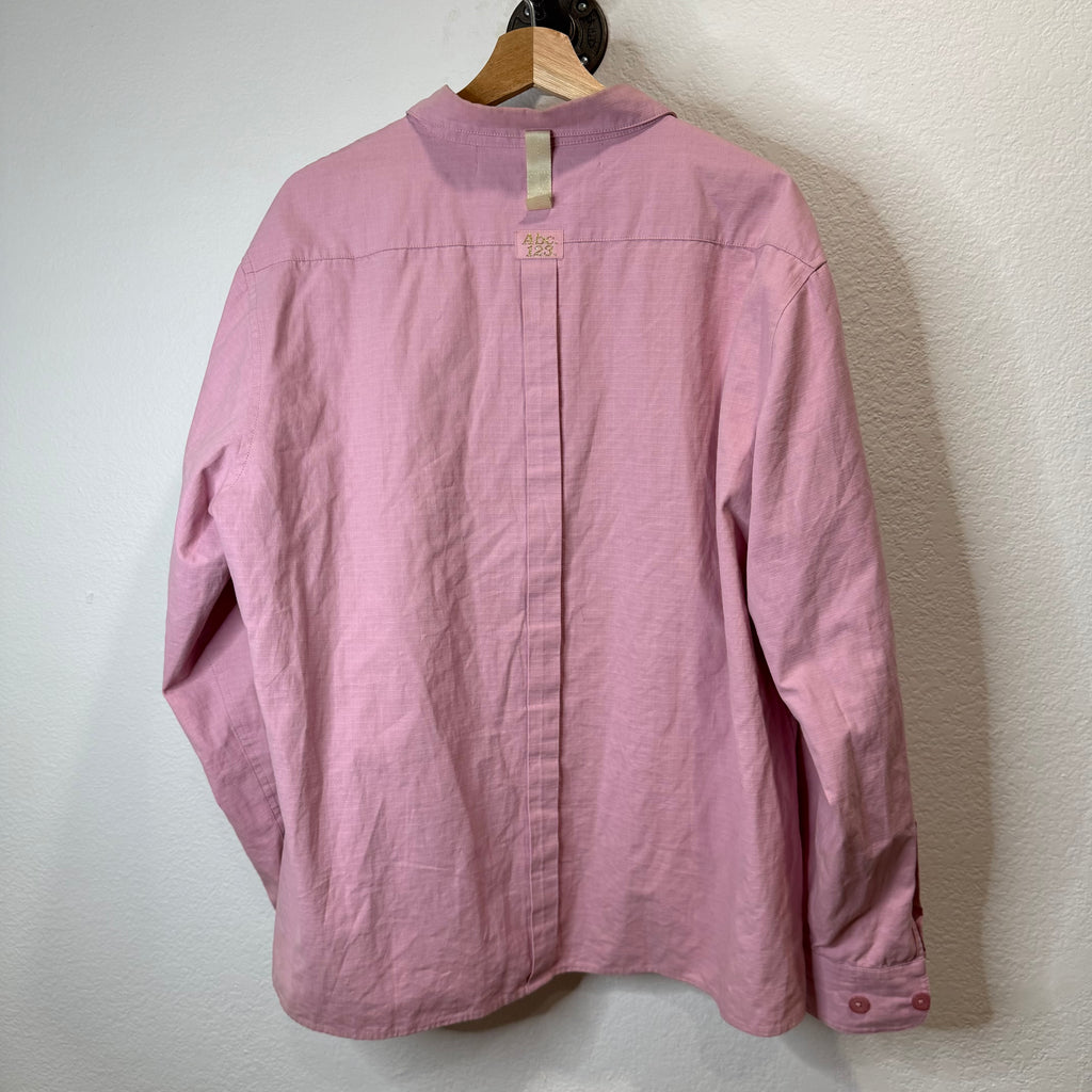 ABC Advisory Board Crystals Pink Button Up Shirt - Size XL