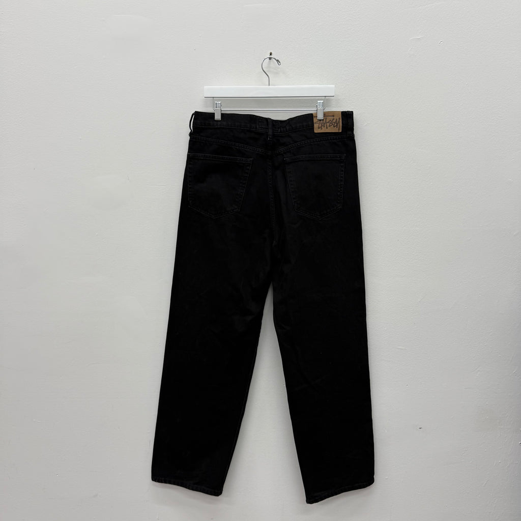 Stussy Black New Classic Denim Jeans - Size 36