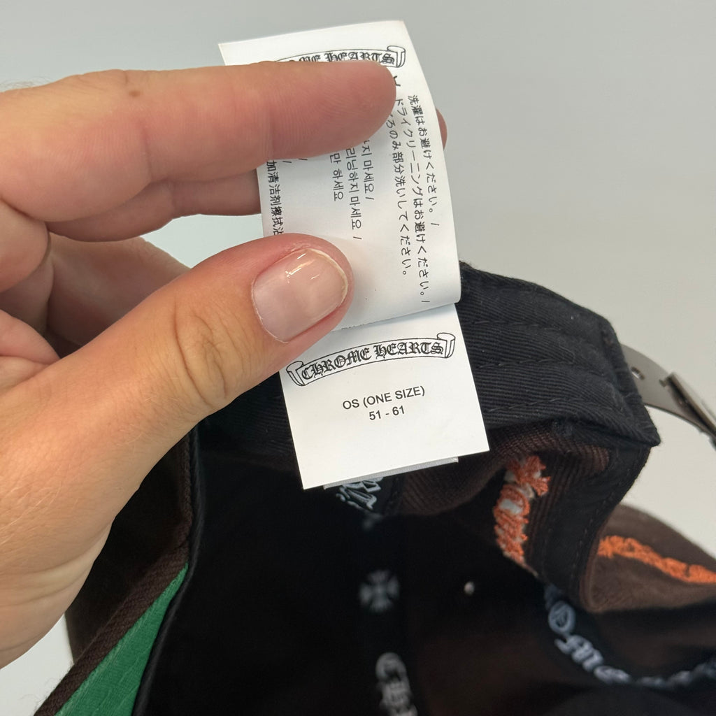 Chrome Hearts CH Brown Orange Baseball Hat