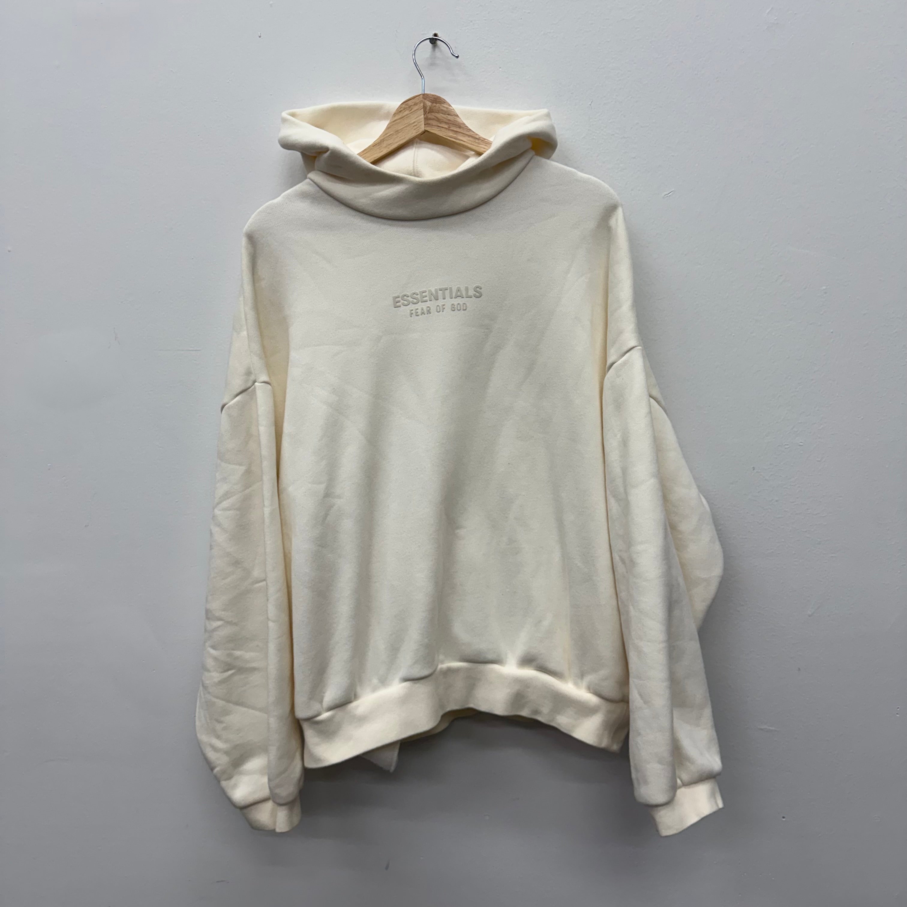 Essentials Fear of God Cream Hoodie - Size S