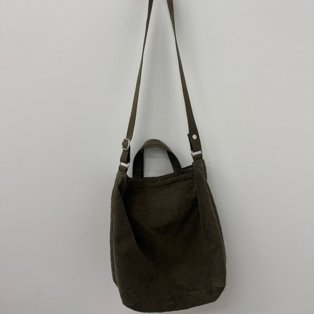 Stussy Green Tote Bag