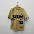 Supreme Swords Gold Purple Baseball Jersey - Size M