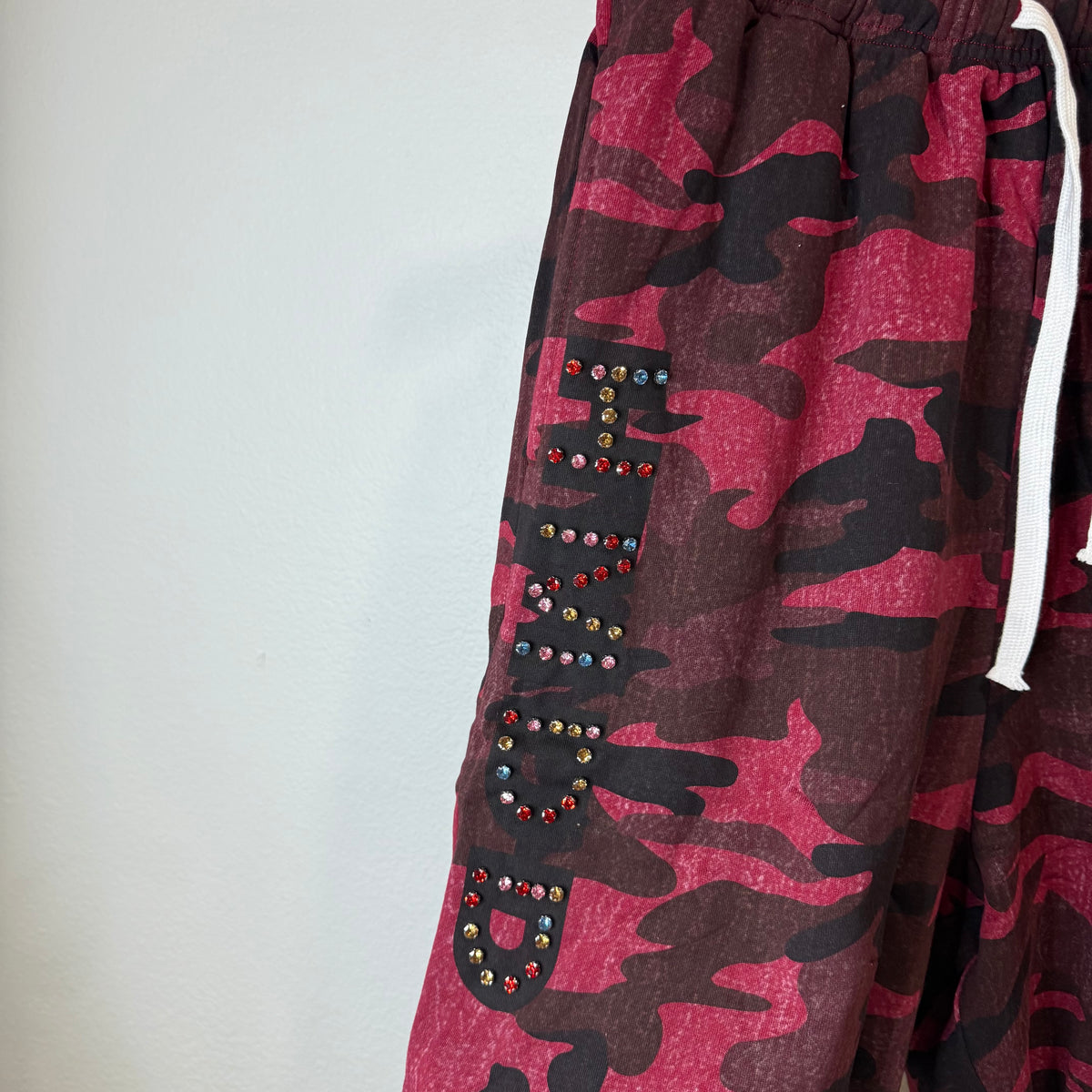 HMDD Red Camo Sweat Shorts - Size M