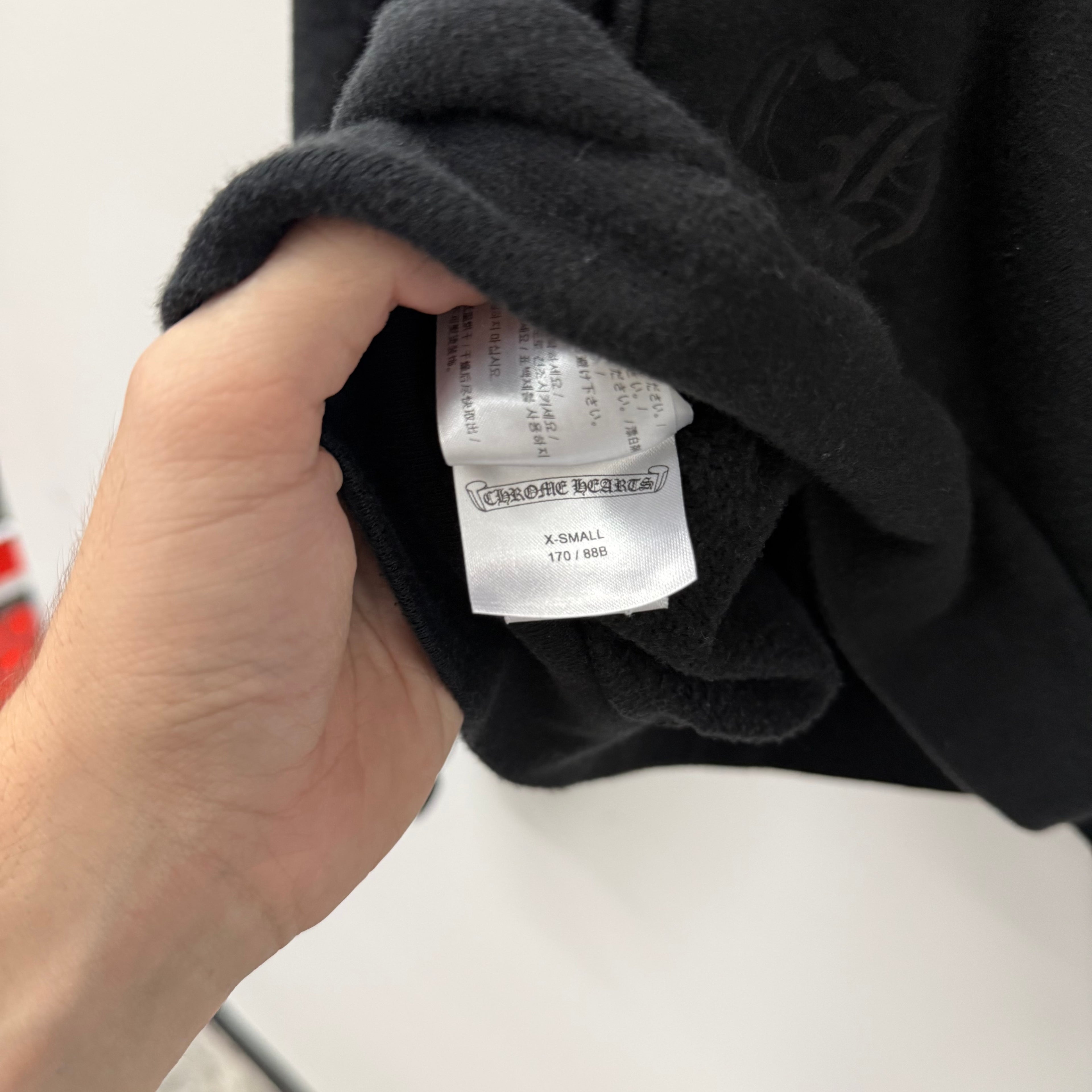 Chrome Hearts Hollywood Gradient Hoodie Black - Size XS