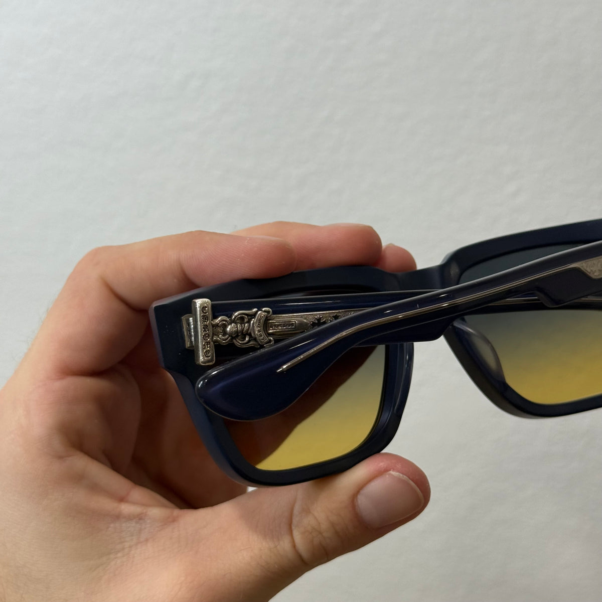 Chrome Hearts Blue Box Officer Dagger Sunglasses