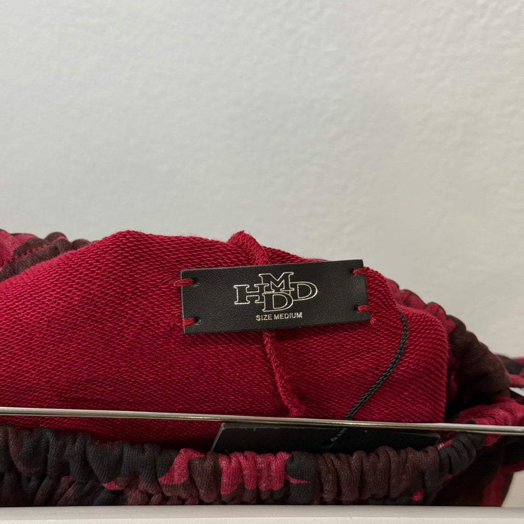 HMDD Red Camo Sweat Shorts - Size M