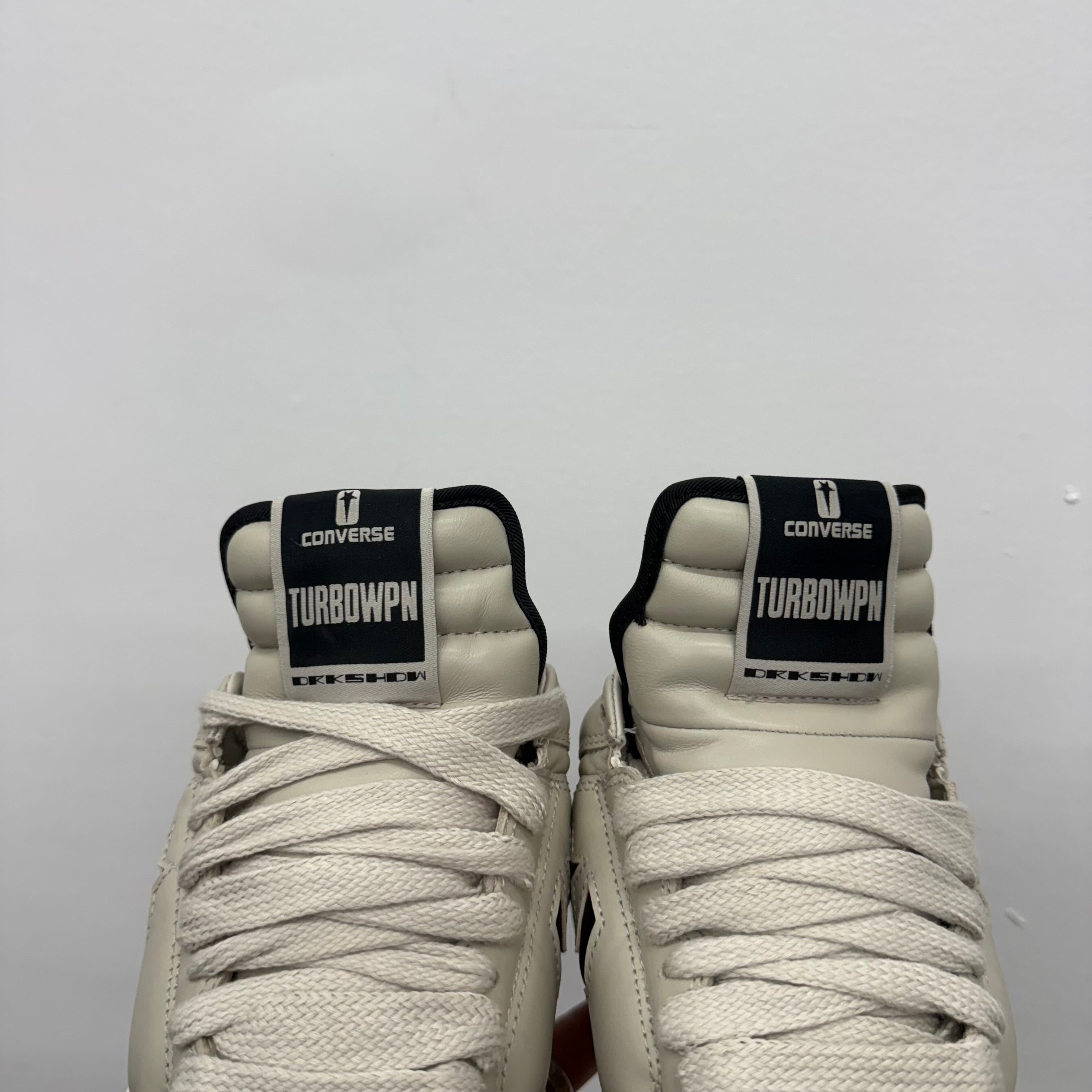 Rick Owens Converse Turbopn White Low - Size 8.5