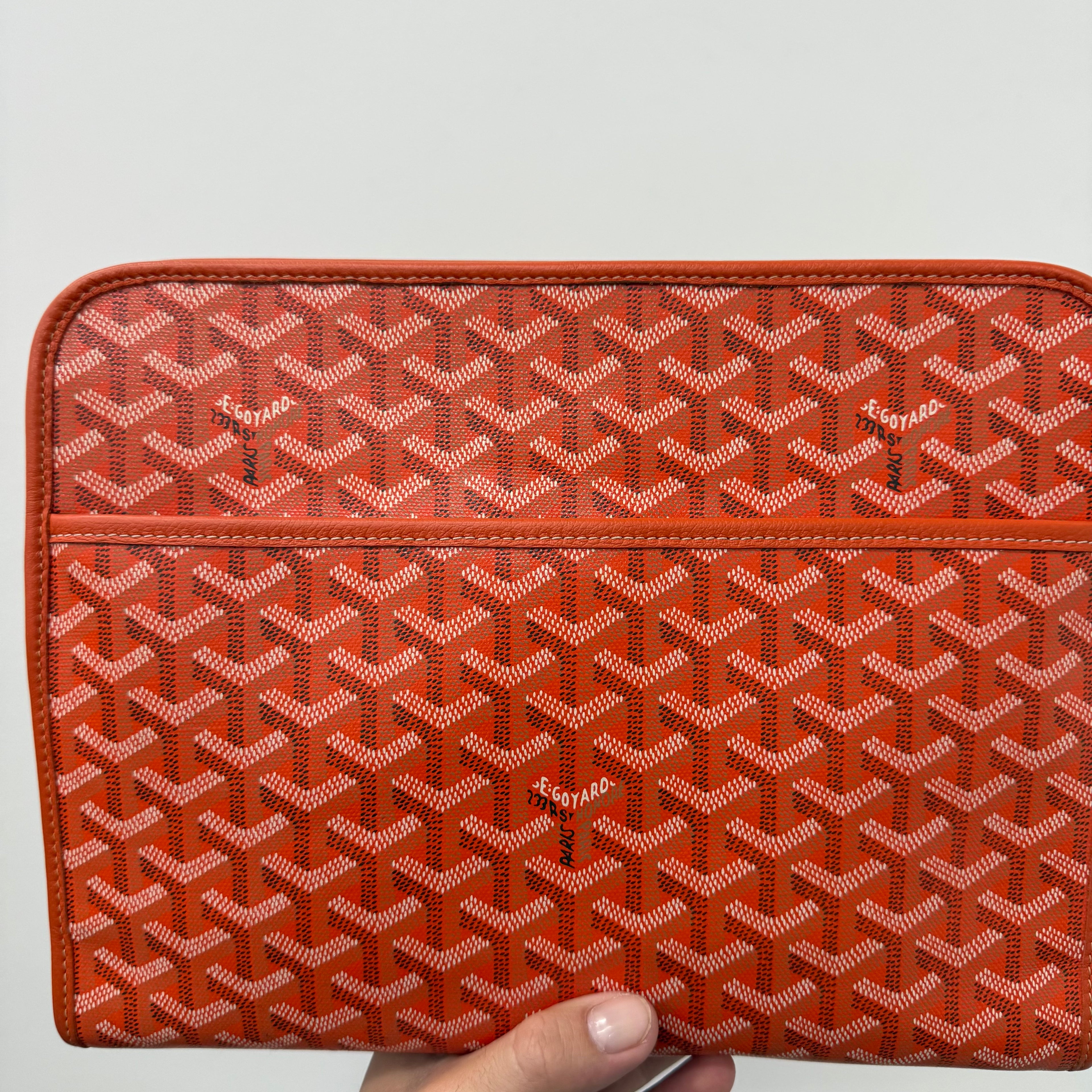 Goyard Orange PM Jouvence Toiletry Bag