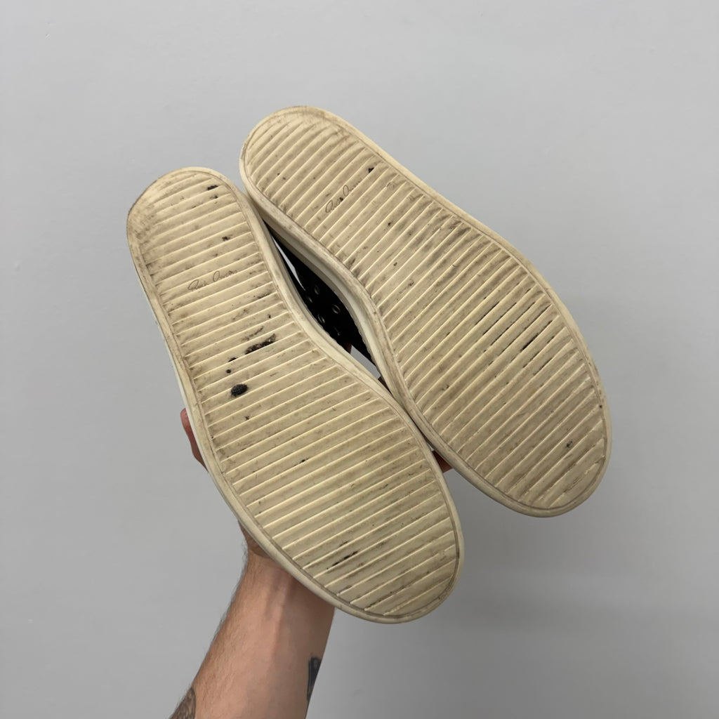 Rick Owens Mainline Ramone Leather Sneakers - Size 45 (US 12)