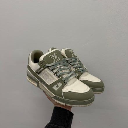 Louis Vuitton Trainer Sneakers Green Clay Gray - LV 9.5 (Fits US 11)