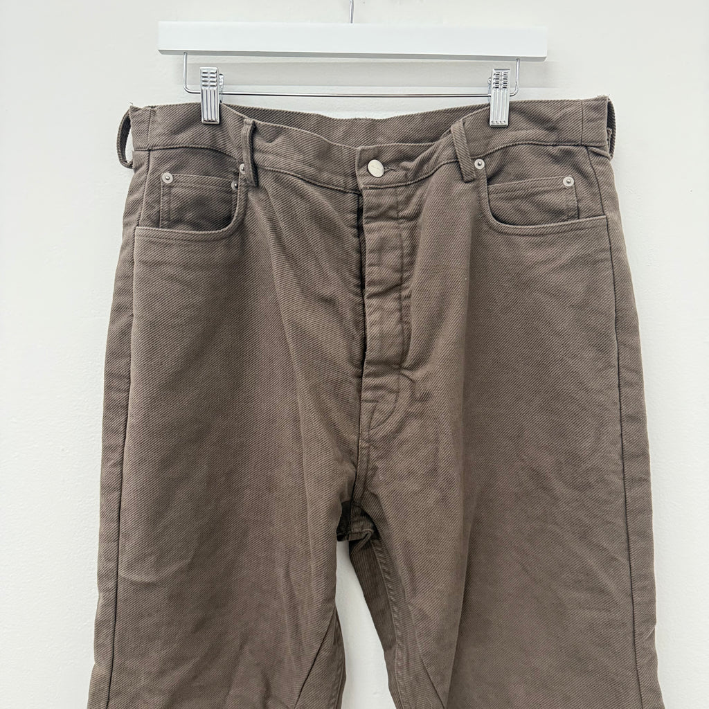 Rick Owens Bolan Bootcut Brown Corduroy Jeans - Size 34