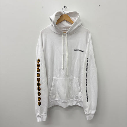 Chrome Hearts Plus Hollywood White Hoodie - Size L