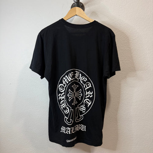Chrome Hearts Malibu Horseshoe T-Shirt Black - Size L